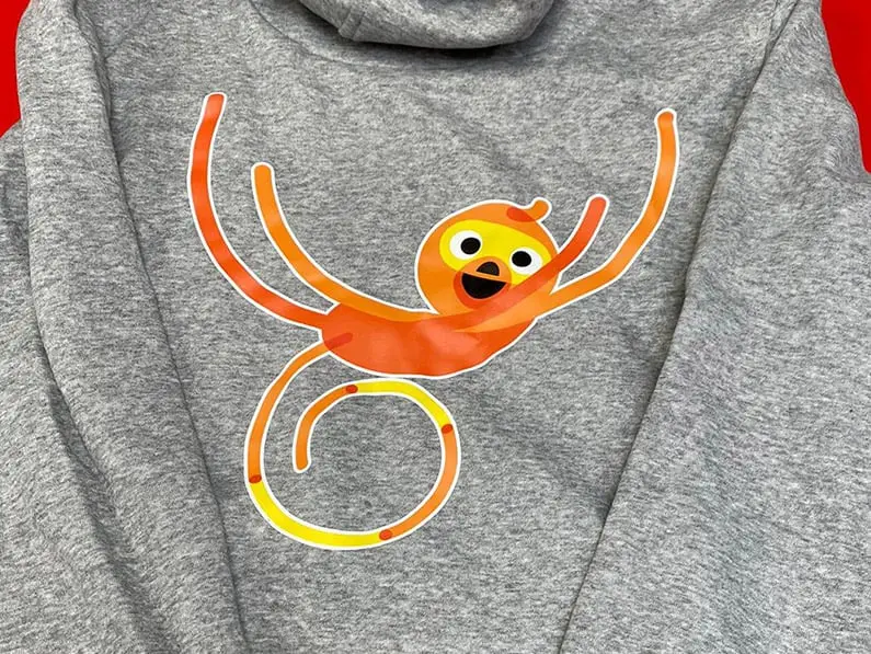 Motivdruck auf Hoodie