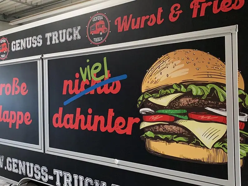 Digitaldruck – Genuss Truck